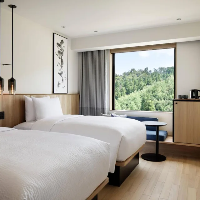 غرفة قياسية بسريرين منفصلين، Fairfield by Marriott Kyoto Kyotamba 1/6