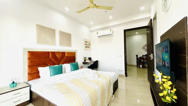 شقة بريميير بسرير كينج بغرفة نوم واحدة، ZEN Suites Golf Course Road 1/4