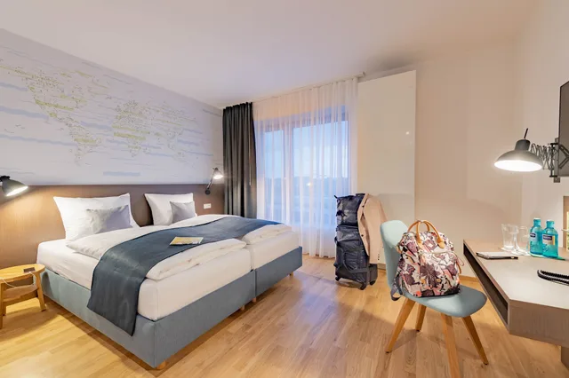 غرفة بسرير مزدوج، JUFA Hotel Hamburg HafenCity 5/9