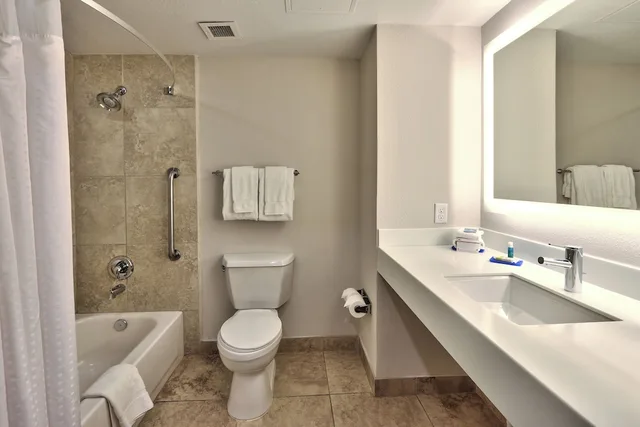 غرفة قياسية بسرير كينج بإطلالة على الجبل، Holiday Inn Express Hotel and Suites Albuquerque Historic Old Town 5/6