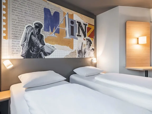 غرفة بسريرين منفصلين، Ibis Budget Mainz Hechtsheim 2/3