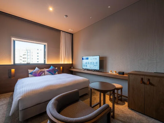 غرفة ديلوكس بسرير كينج وسرير كوين، Hotel Oriental Express Fukuoka Nakasu Kawabata 1/1