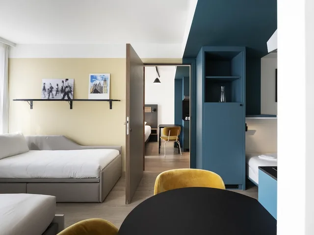 استوديو متصل بسرير مزدوج وسريرين منفصلين، Adagio Access Gent Centrum Dampoort 2/3