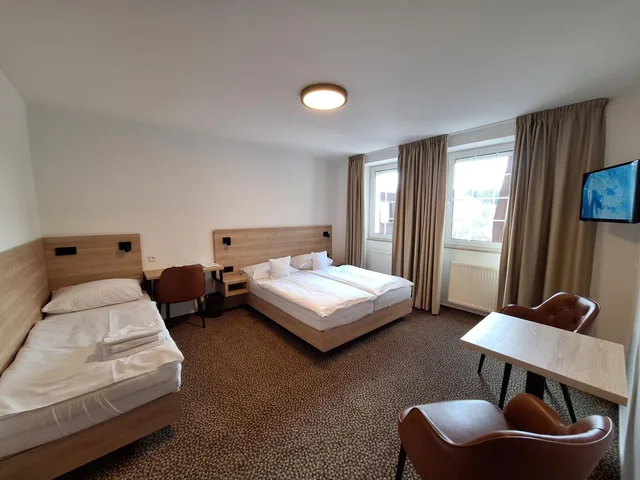 غرفة ثلاثية بسرير مزدوج، Hotel Avion 1/10