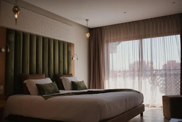 غرفة ديلوكس بسرير مزدوج أو سريرين منفصلين بإطلالة على المسبح، Diwane Hotel Spa Marrakech 9/10