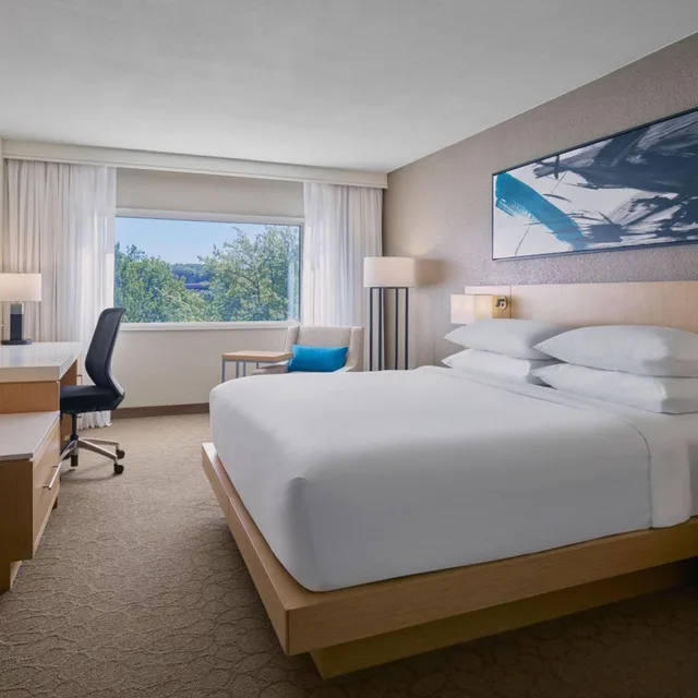 غرفة بسرير كينج بحوض استحمام لذوي الإعاقة، Crowne Plaza Little Rock 1/4