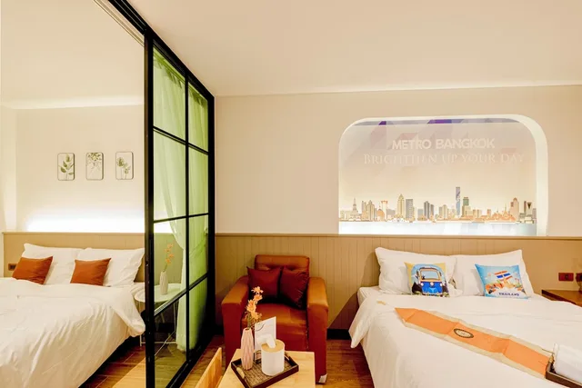 جناح جونيور بسريرين مزدوجين بغرفتي نوم، Metro Hotel Phahonyothin 35 4/9