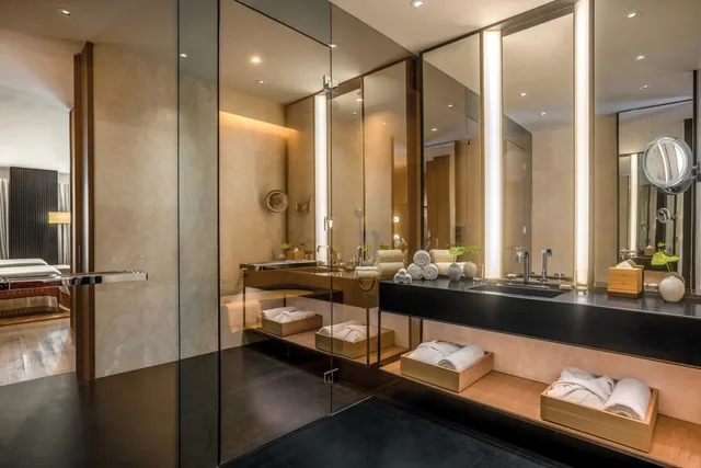 جناح بريميوم بسرير كينج بإطلالة على النهر بغرفة نوم واحدة، The Bulgari Hotel Beijing 7/7