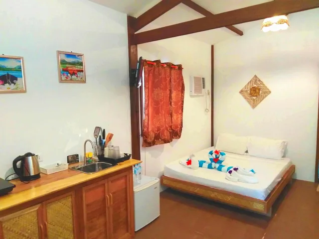 استوديو بسرير كوين بغرفة نوم واحدة، Romantic Beach Villas 2/2