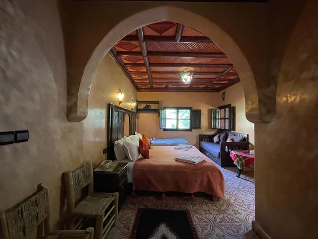 غرفة سوبيريور بسرير كوين بشرفة، Riad Jnane Imlil 2/2