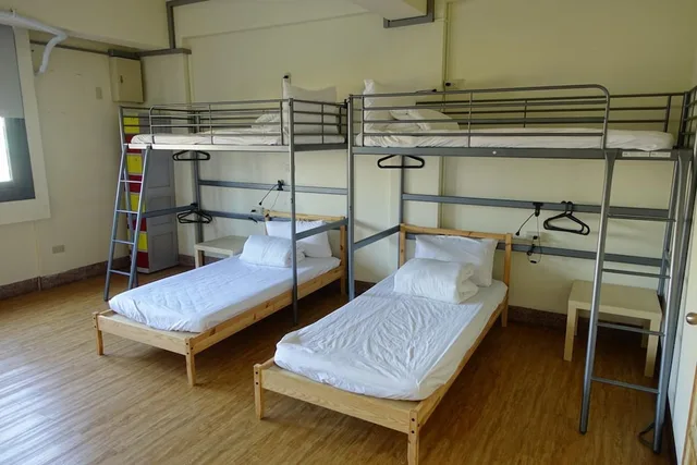 غرفة بسريرين منفصلين بحمام مشترك، Chiayi Petite Hostel 2/6