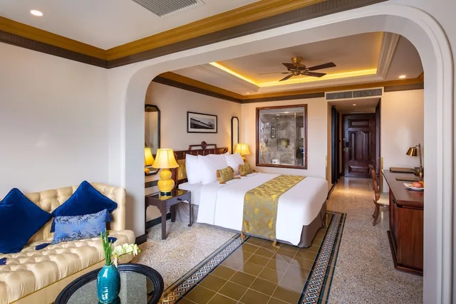 غرفة بريميوم بسرير مزدوج أو سريرين منفصلين بإطلالة على المدينة، Silk Path Grand Hue Hotel 3/6