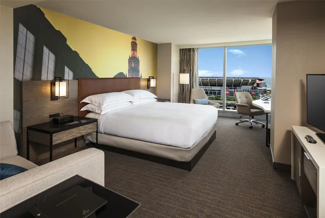 غرفة ركنية بسرير كينج، Hilton Cleveland Downtown 2/5
