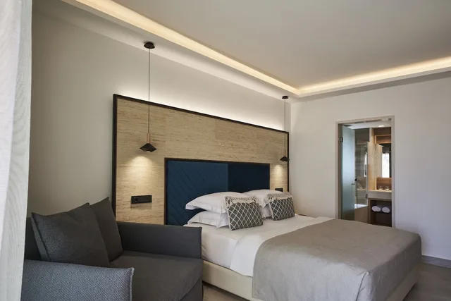 Premium, Twin Beds, Inland View, Sofa، Atlantica Aegean Blue 3/4