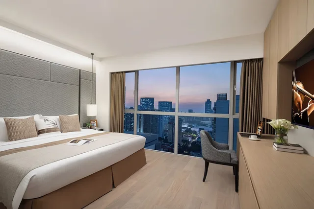 شقة ديلوكس بسرير كينج وسرير كوين بغرفتي نوم، Ascott Guangzhou 5/10