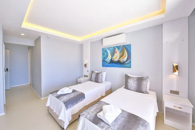 غرفة بسريرين منفصلين بإطلالة على البحر، Hotel No37 1/3