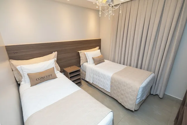غرفة ديلوكس رباعية بسريرين منفصلين بإطلالة على المدينة مع أريكة، Concept Hotel Flat 1/9