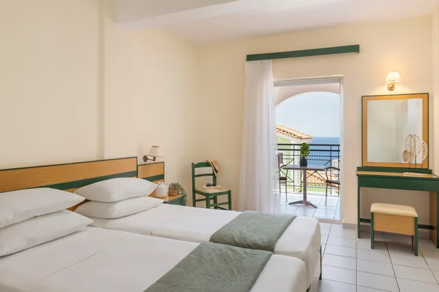 2 Bedrooms, Family, Lateral Side Sea View، Porto Skala Hotel Village 2/10