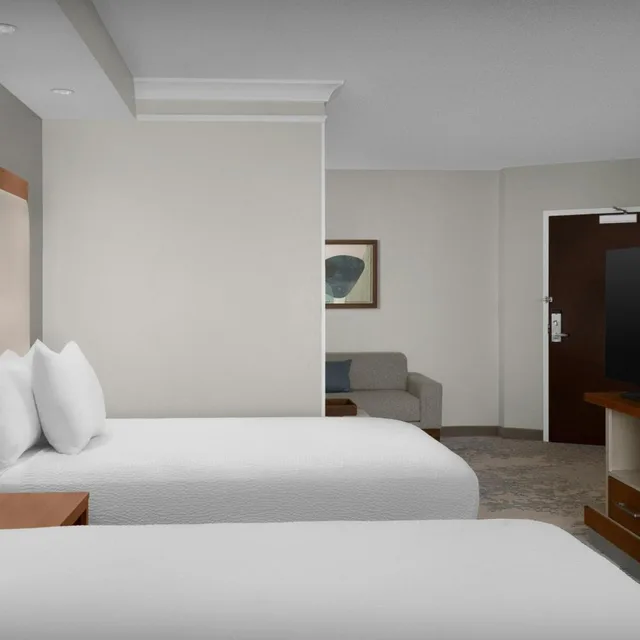 جناح بسريرين كوين مع سرير سحّاب إضافي مع أريكة بحوض استحمام لذوي الإعاقة، Springhill Suites By Marriott Lynchburg Airport/University Area 2/5