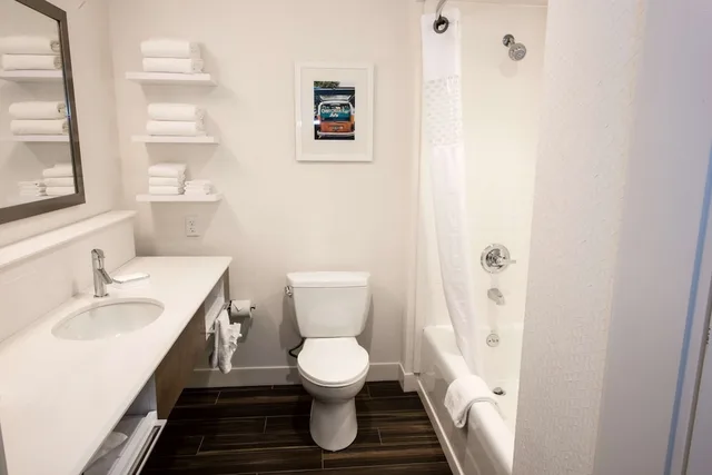 غرفة بسرير كينج بمطبخ صغير، Hampton Inn Albany-Western Ave/University Area 3/4