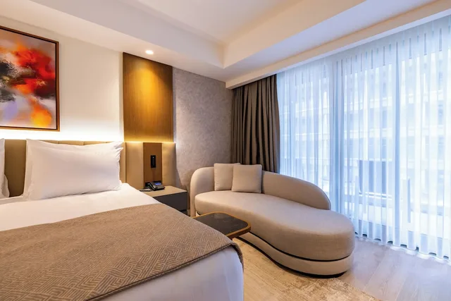 غرفة ديلوكس بسرير مزدوج بشرفة، Beks Premium Resort and Spa 4/9