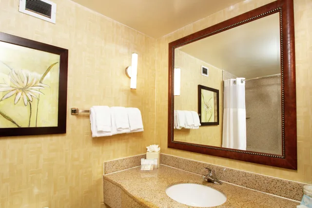 جناح بسريرين كوين بغرفة نوم واحدة مع أريكة، Hilton Garden Inn Anderson 2/2