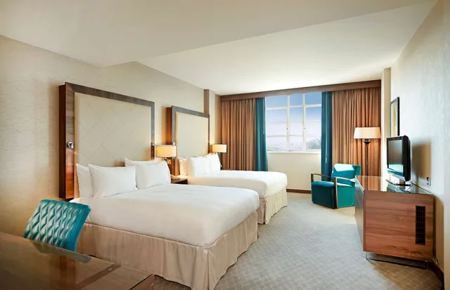 غرفة ديلوكس عائلية بسريرين مزدوجين، Hilton Cardiff Hotel 3/7