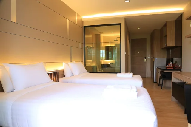 غرفة ديلوكس بسرير مزدوج بإطلالة على المتنزه، HYDE PARK CHIANGMAI 3/5