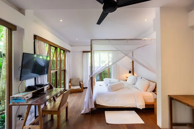 فيلا بسريرين منفصلين وسريرين كينج بـ3 غرف نوم بمسبح خاص، De Ubud Villas Spa 4/10