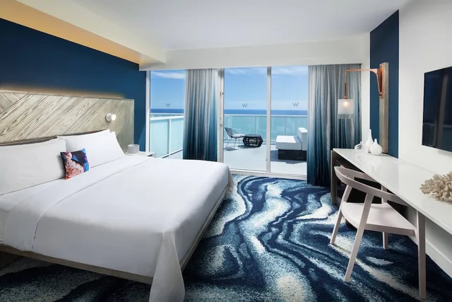 غرفة بريميير بسرير كينج بشرفة، W Fort Lauderdale 1/3
