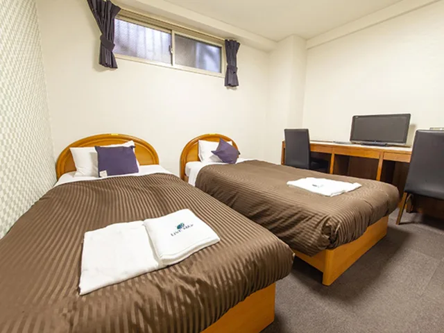 Semi Room, Semi Double Bed, Twin Beds, Smoking، Hotel Livemax BUDGET Nippori 1/2