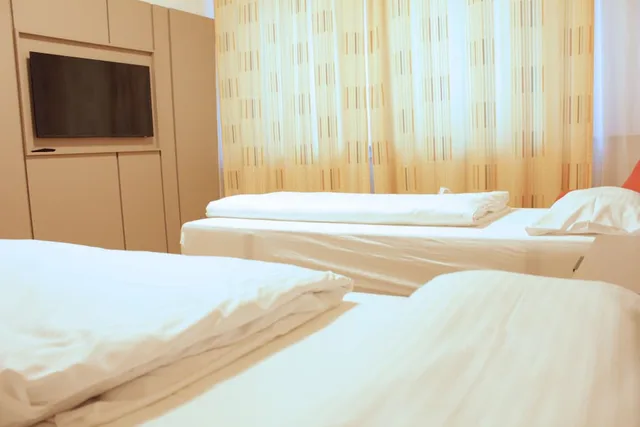 غرفة اقتصادية بسريرين منفصلين، Isar City Hotel 3/8