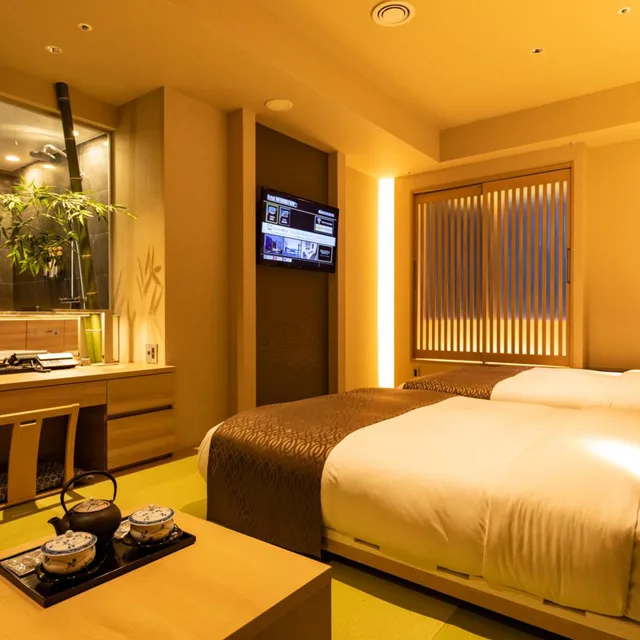 غرفة يابانية سوبيريور بفراش فوتون وسريرين منفصلين، Piazza Hotel Nara 1/4