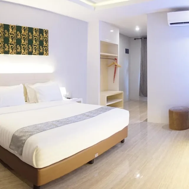 غرفة ديلوكس بسرير كينج بإطلالة على الحديقة، Grand Harvest Resort and Villas 2/10