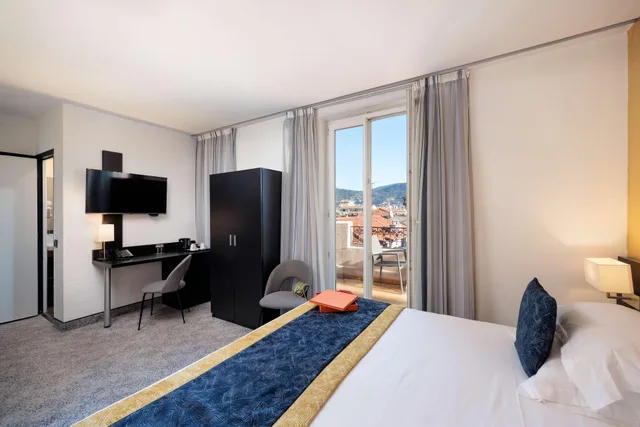 غرفة ديلوكس بسرير مزدوج أو سريرين منفصلين، Best Western Plus Hotel Massena Nice 5/9