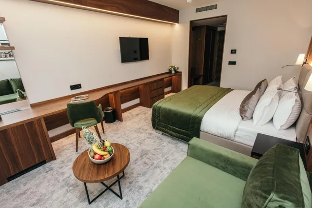 غرفة قياسية بسرير كينج مع أريكة، Central Point Hotel Belgrade 4/8