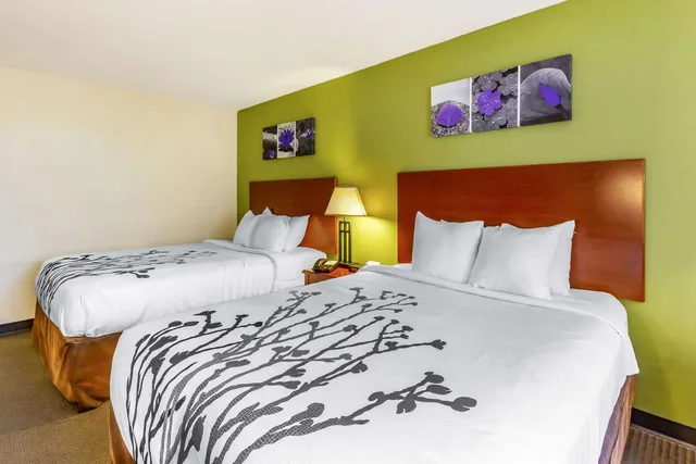 غرفة بسريرين كوين، Sleep Inn & Suites Jacksonville West 3/4