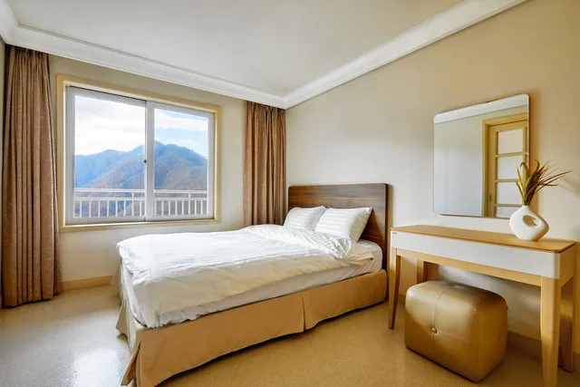 East, Suite, 3 Futon Beds, Lake or Lake View, Kitchen، Sono Belle Danyang 1/1