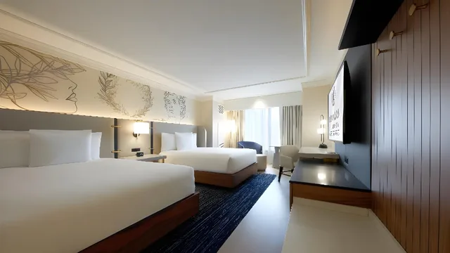 Luxury, Quadruple, 2 Queen Beds, Ocean Tower، Caesars Atlantic City- A Caesars Rewards Destination 1/1