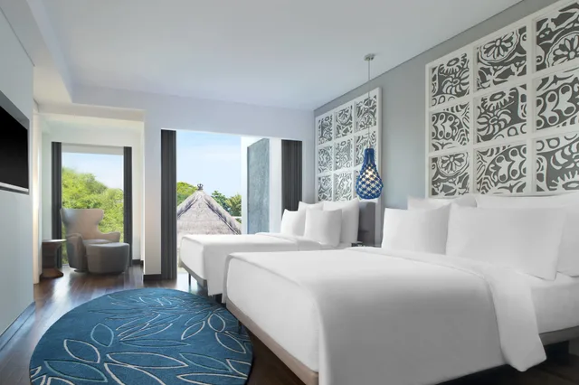 2 Bedrooms, Suite, 1 King and 2 Queen Beds, Lagoon View, Balcony، Le Meridien Bali Jimbaran Hotel 1/5