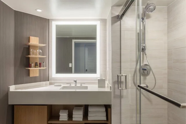 غرفة بسرير كينج بشرفة في طابق مرتفع، Tampa Marriott Water Street 2/2