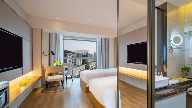 غرفة قياسية بسريرين منفصلين، Holiday Inn Shanghai Huaxia 2/4