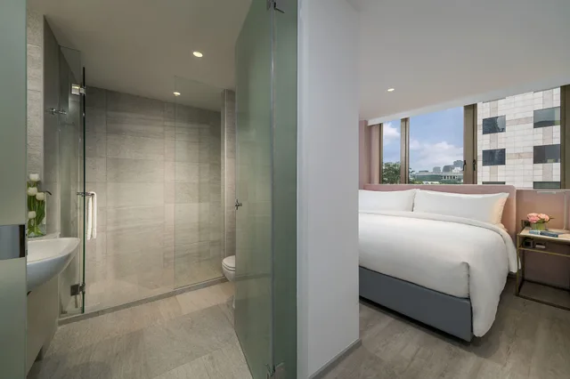 جناح تنفيذي بسرير كينج وسريرين منفصلين بغرفتي نوم، Lanson Place Winsland Residences 1/1