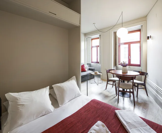 استوديو بسرير كوين، Aparthotel Oporto Alves Da Veiga 1/6