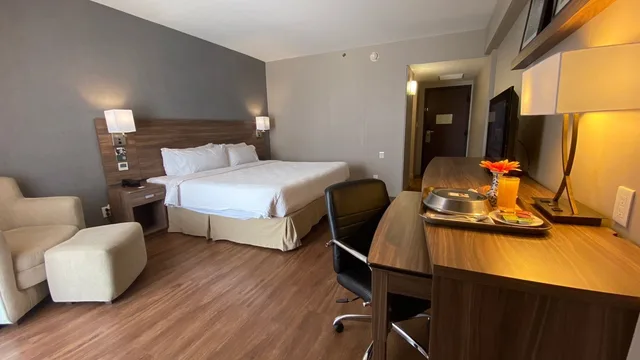 غرفة ديلوكس بسرير كينج بإطلالة على المدينة، Courtyard By Marriott Puebla Las Animas 9/10