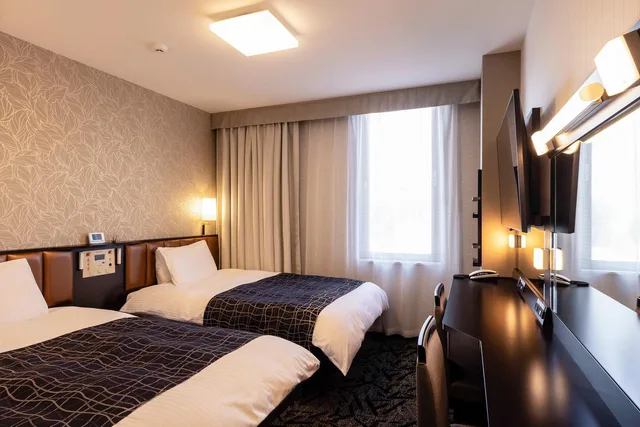 Light Up, Twin Beds، Apa Hotel Tonami-Ekimae 1/1