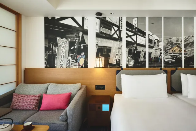 غرفة قياسية بسرير كينج بإطلالة على النهر، Hotel Indigo Hakone Gora 3/4