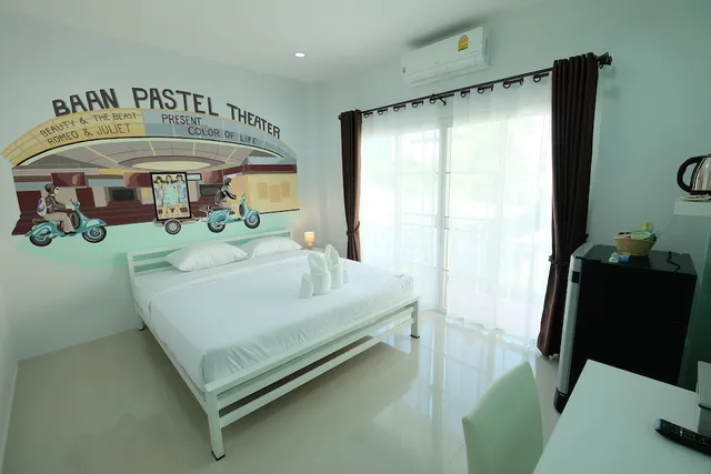 غرفة ديلوكس بسرير مزدوج، Baan Pastel Boutique Hotel Hostel 2/6