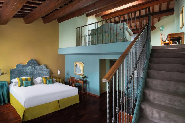 غرفة عائلية بسرير كوين وسريرين منفصلين، Villa Michelangelo Vicenza Starhotels Collezione 7/9