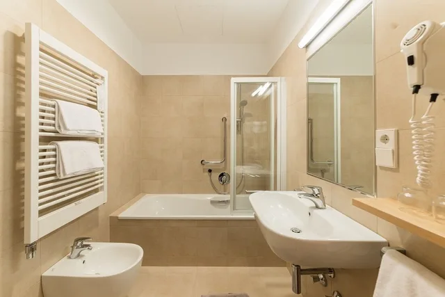 غرفة كومفورت مفردة بسرير كينج، Stadthotel Scala Stiegl 3/3